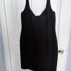 Jones New York Black Lace Detail Chemise